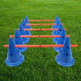 NNETM 15-Piece Adjustable Sports Training Cones Set
