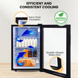 NNEDPE 70L Bar Fridge with Glass Door