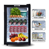 NNEDPE 70L Bar Fridge with Glass Door