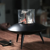 NNETM Space Black Flying Saucer Courtyard Charcoal Stove