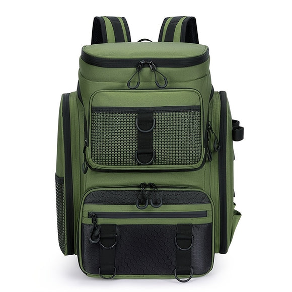 NNETM Fishing Backpack with Rod Holder & Tackle Box