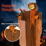 NNETM Pumpkin Hanging with Green Light & Sound