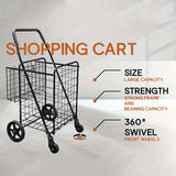 NNETM Heavy Duty Utility Shopping Cart