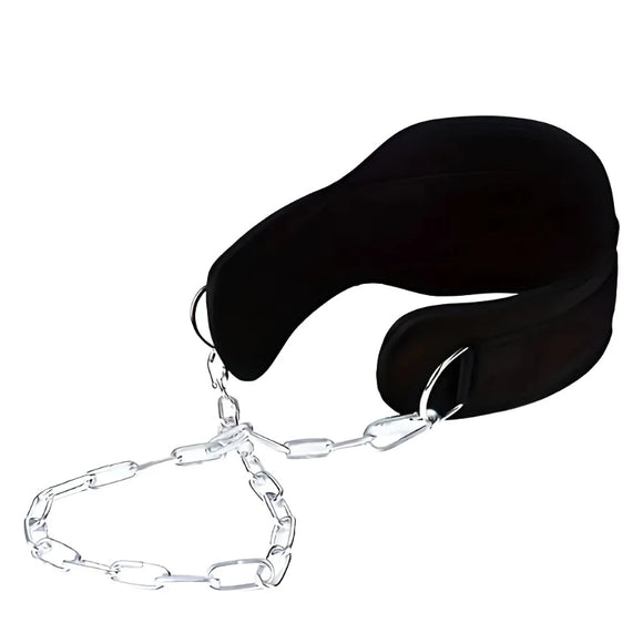 NNETM 1pc Fitness Weighted Belt with Chain - Black