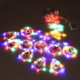NNETM Starry Splendor: Festive Christmas Curtain Lights