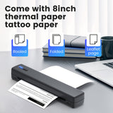 NNETM Portable Wireless Thermal Printer – Inkless Mobile Printer for A4 & Letter