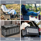 NNETM 60L Collapsible Car Storage Box for Outdoor & Vehicle
