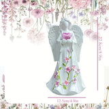 LED Angel Figurine with Glowing Heart