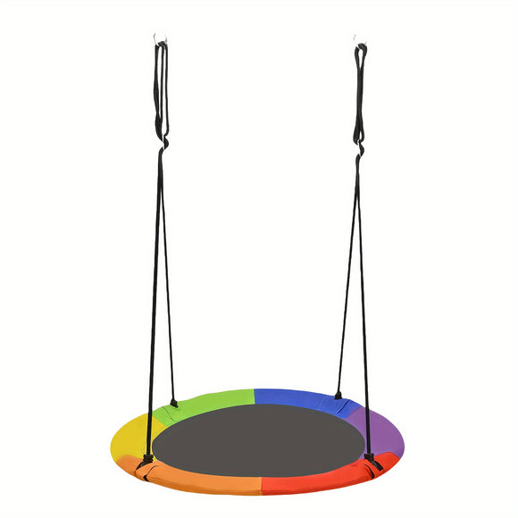 NNETM Rainbow Canopy Hammock Outdoor Swing