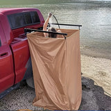 NNETM Portable Car Shower Tent Khaki Camping Changing Room