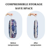 NNETM Feather Print Travel Compression Bag Set Organizer