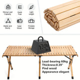 NNETM Wooden Charm Meets Outdoor Freedom in This Versatile Table