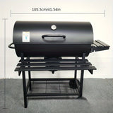 NNETM Outdoor Multifunctional BBQ Grill Rack with Iron Plate