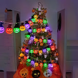 Multicolor Pumpkin Bead String Lights 200cm 10LED