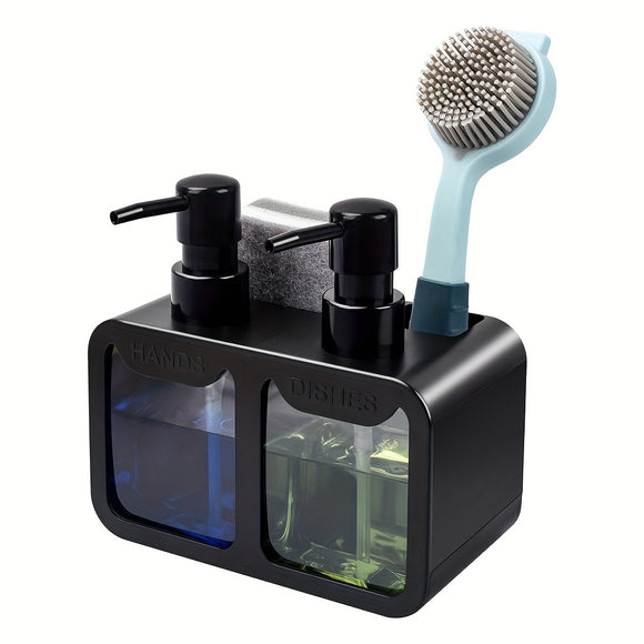 NNETM Dual Soap Dispenser Sink Organizer Set