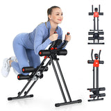 NNECW Foldable AB Workout Machine with 3 Adjustable Levels for Home Gym