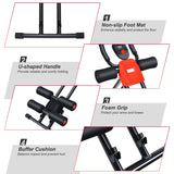 NNECW Foldable AB Workout Machine with 3 Adjustable Levels for Home Gym
