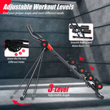 NNECW Foldable AB Workout Machine with 3 Adjustable Levels for Home Gym