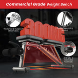 NNECW Adjustable Weight Bench with 12KG Adjustable Dumbbell Set