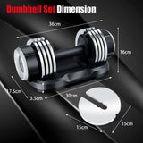 NNECW Adjustable Weight Bench with 12KG Adjustable Dumbbell Set