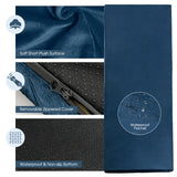 NNECW Waterproof Roll up Memory Foam Camping Mattress for Sleepover, Traveling, Hiking