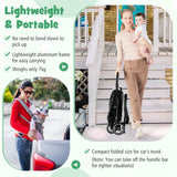 NNECW Folding Infant Stoller with Adjustable Canopy for 0-3 Years Old-Gray