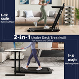 NNECW 3HP Electric Running Machine with LED Display &amp;amp; Workout APP for Home-White