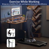 NNECW 3HP Electric Running Machine with LED Display &amp;amp; Workout APP for Home-White