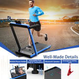 NNECW 3HP Electric Running Machine with LED Display &amp;amp; Workout APP for Home-Navy