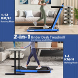 NNECW 3HP Electric Running Machine with LED Display &amp;amp; Workout APP for Home-Navy