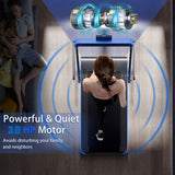 NNECW 3HP Electric Running Machine with LED Display &amp;amp; Workout APP for Home-Navy