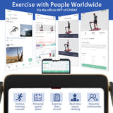 NNECW 3HP Electric Running Machine with LED Display &amp;amp; Workout APP for Home-Navy