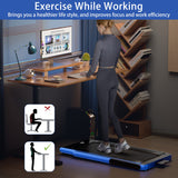 NNECW 3HP Electric Running Machine with LED Display &amp;amp; Workout APP for Home-Navy
