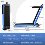 NNECW 3HP Electric Running Machine with LED Display &amp;amp; Workout APP for Home-Navy