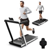 NNECW 3HP Electric Running Machine with LED Display &amp;amp; Workout APP for Home-Black