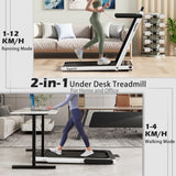 NNECW 3HP Electric Running Machine with LED Display &amp;amp; Workout APP for Home-Black