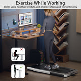 NNECW 3HP Electric Running Machine with LED Display &amp;amp; Workout APP for Home-Black