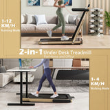 NNECW 3HP Electric Running Machine with LED Display &amp;amp; Workout APP for Home-Yellow