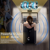 NNECW 3HP Electric Running Machine with LED Display &amp;amp; Workout APP for Home-Yellow