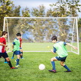 NNECW All-Weather Soccer Goal with Strong PVC Frame for Kids