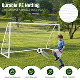 NNECW All-Weather Soccer Goal with Strong PVC Frame for Kids
