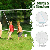 NNECW All-Weather Soccer Goal with Strong PVC Frame for Kids