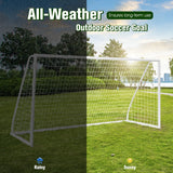NNECW All-Weather Soccer Goal with Strong PVC Frame for Kids