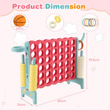NNECW Oversized Jumbo 4-to-Score Game Set with Quick-release Lever-Blue