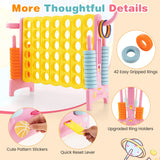 NNECW Oversized Jumbo 4-to-Score Game Set with Quick-release Lever-Pink
