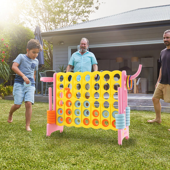NNECW Oversized Jumbo 4-to-Score Game Set with Quick-release Lever-Pink