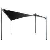 NNEDPE 3x3m Butterfly Steel Gazebo - Charcoal