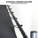 NNEDPE 3x3m Butterfly Steel Gazebo - Charcoal