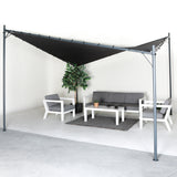 NNEDPE 3x3m Butterfly Steel Gazebo - Charcoal