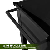 NNEDPE Garden Bed Raised 108.5 x 50.5 x 80cm Galvanized Steel  Black